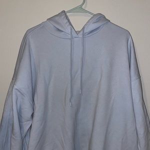Oversized light blue sweater